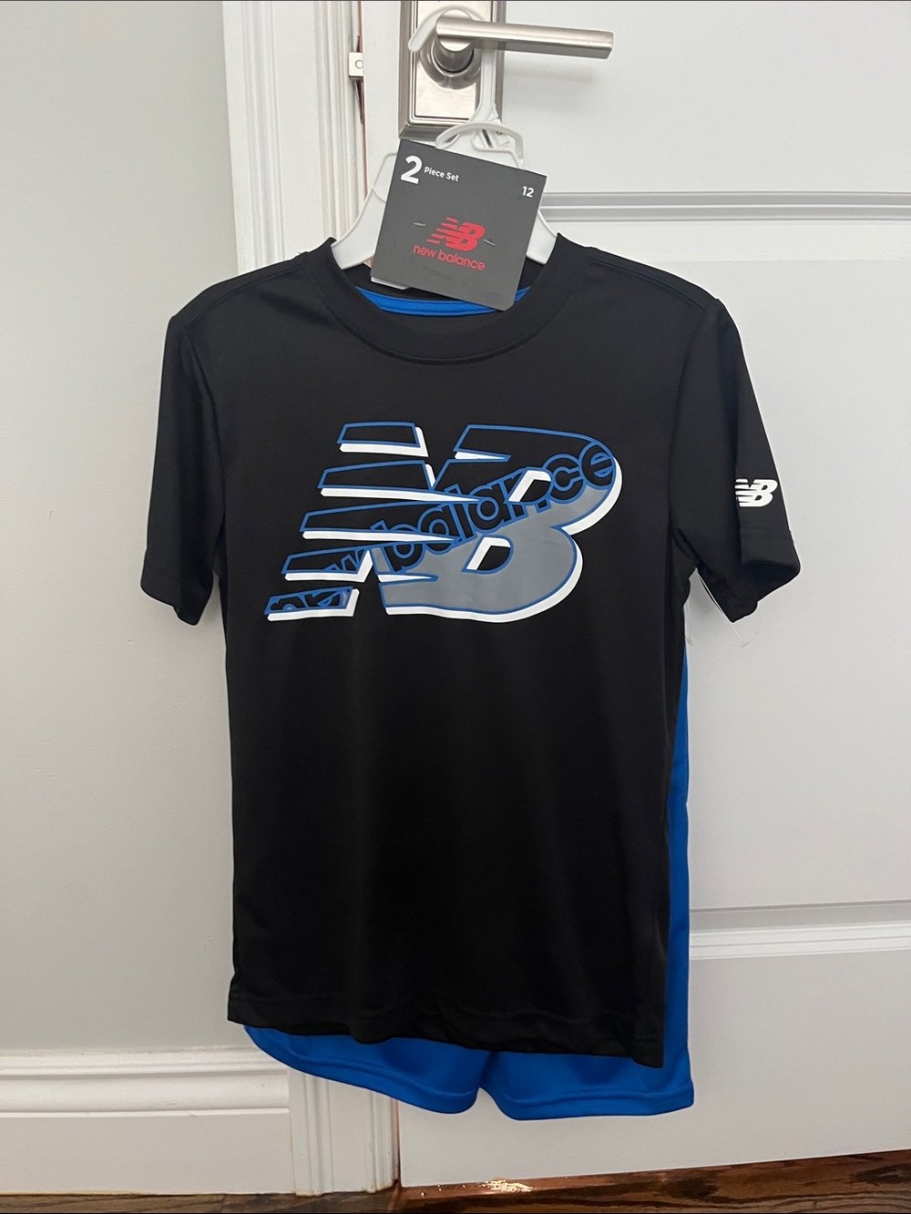 New Balance Black and Blue Kids Matching Set
